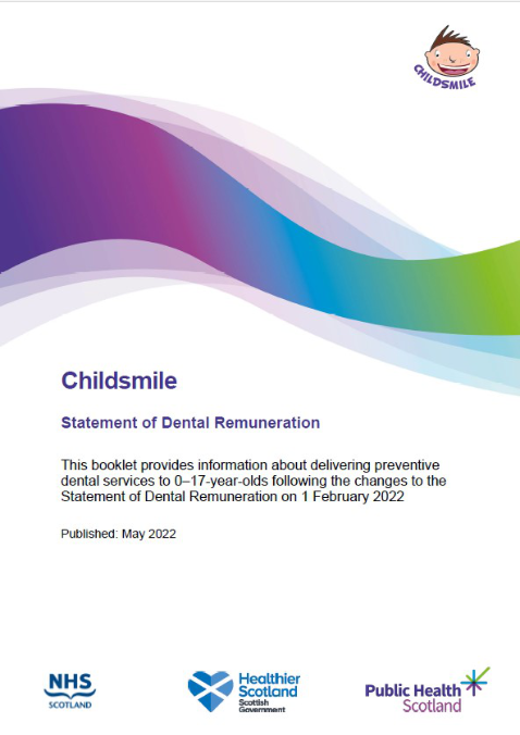 Childsmile Statement of Dental Remuneration